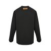 Louis Vuitton with clover splatter print long-sleeved T-shirt- Black