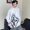 Louis Vuitton with clover splatter print long-sleeved T-shirt- White