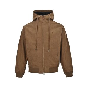 Polo Ralph Lauren Fleece Full-Zip Hoodie- Brown
