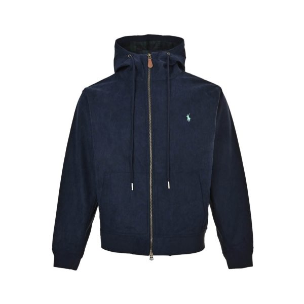 Polo Ralph Lauren Fleece Full-Zip Hoodie- Navy Blue