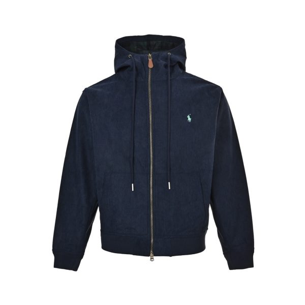Polo Ralph Lauren Fleece Full-Zip Hoodie- Navy Blue