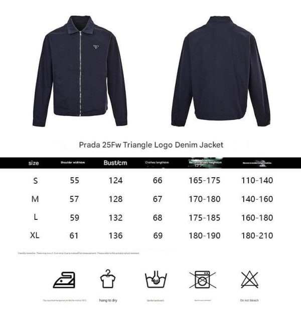 Prada Blue Denim Cotton Zipped Jacket- Blue (13) Prada Blue Denim Cotton Zipped Jacket- Blue