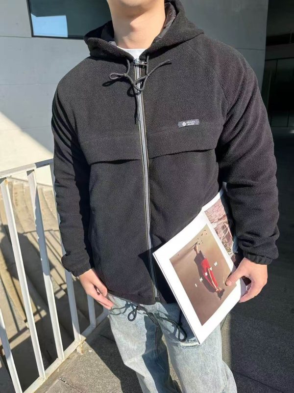 Prada Hooded Blouson Jacket- Black (4) Prada Hooded Blouson Jacket- Black