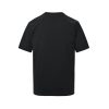 Prada Inverted Triangle Inkjet Printed Cotton T-shirt- Black