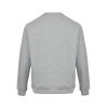 Prada Men's Jacquard Black Logo Crew Neck Sweatshirt- Grey
