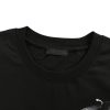 Prada Milano Graphic Logo Long-sleeved T-shirt- Black