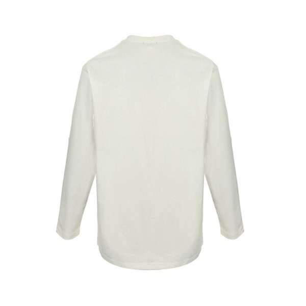 Prada Milano Graphic Logo Long-sleeved T-shirt- White
