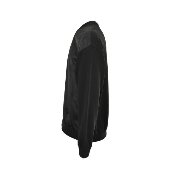 Prada Recycled Nylon Fleece-Sleeve Sweatshirt- Black (10) Prada Recycled Nylon Fleece-Sleeve Sweatshirt- Black