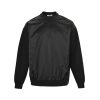 Prada Recycled Nylon Fleece-Sleeve Sweatshirt- Black (12) Prada Recycled Nylon Fleece-Sleeve Sweatshirt- Black