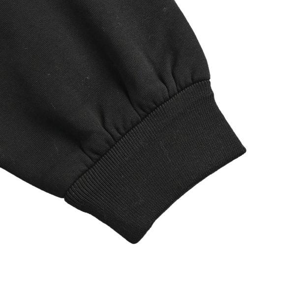 Prada Recycled Nylon Fleece-Sleeve Sweatshirt- Black (8) Prada Recycled Nylon Fleece-Sleeve Sweatshirt- Black