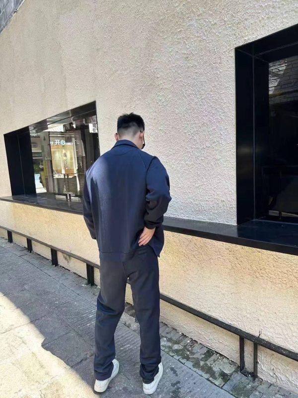 Prada Triangle Label Trousers- Black