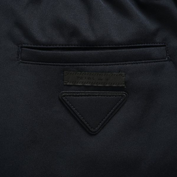 Prada Triangle Label Trousers- Black