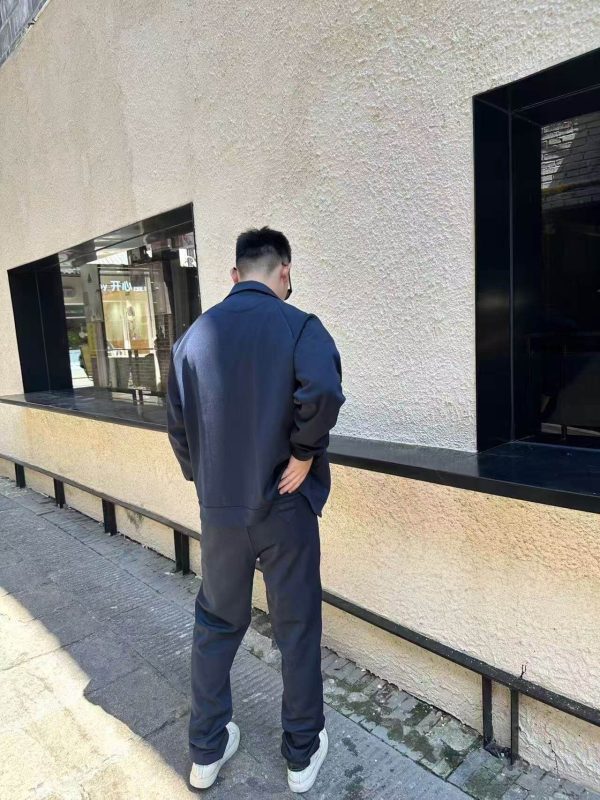 Prada Triangle Label Zipped Jacket- Black