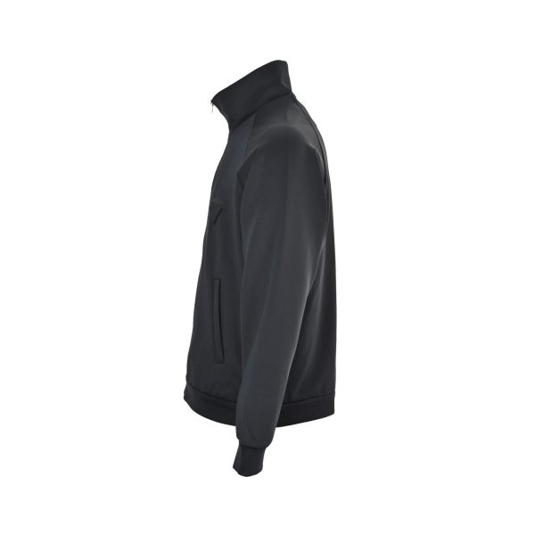 Prada Triangle Label Zipped Jacket- Black