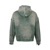 Saint Michael Distressed Waffle Hoodie- Green
