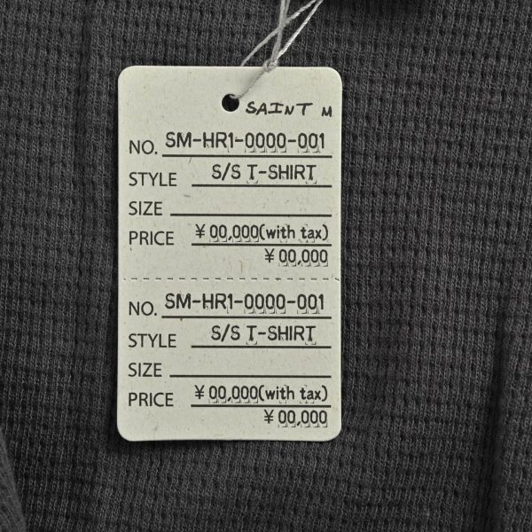 Saint Michael Distressed Waffle Hoodie- Grey