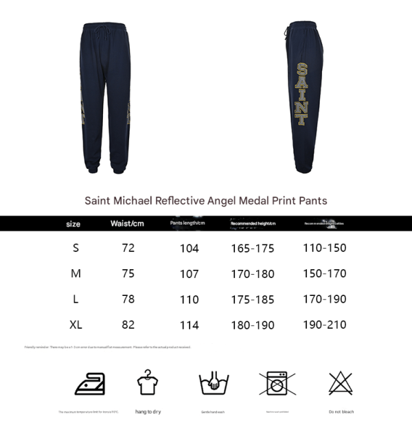 Saint Michael Sweatpants- Navy Blue