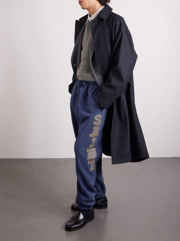 Saint Michael Sweatpants- Navy Blue