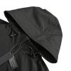 Stone Island Arm Embroidered Compass Windbreaker Jacket- Black