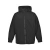 Stone Island Arm Embroidered Compass Windbreaker Jacket- Black