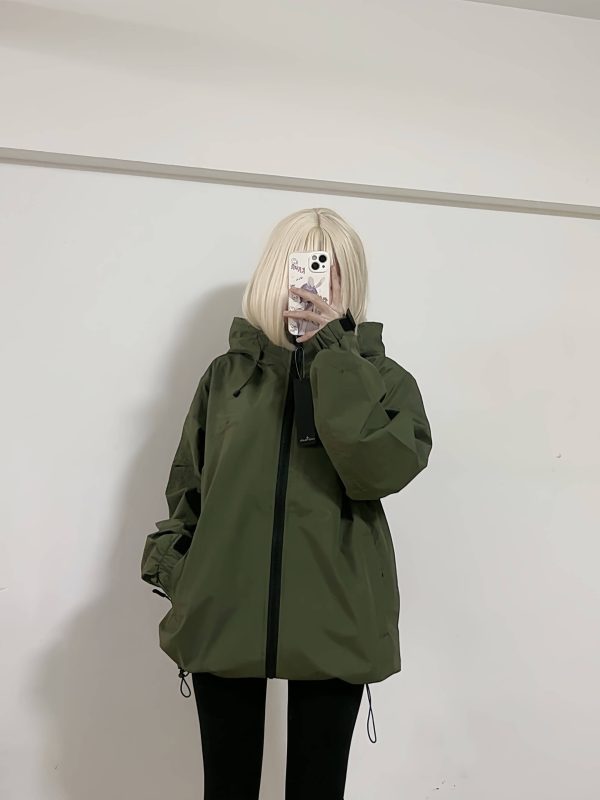 Stone Island Arm Embroidered Compass Windbreaker Jacket- Green