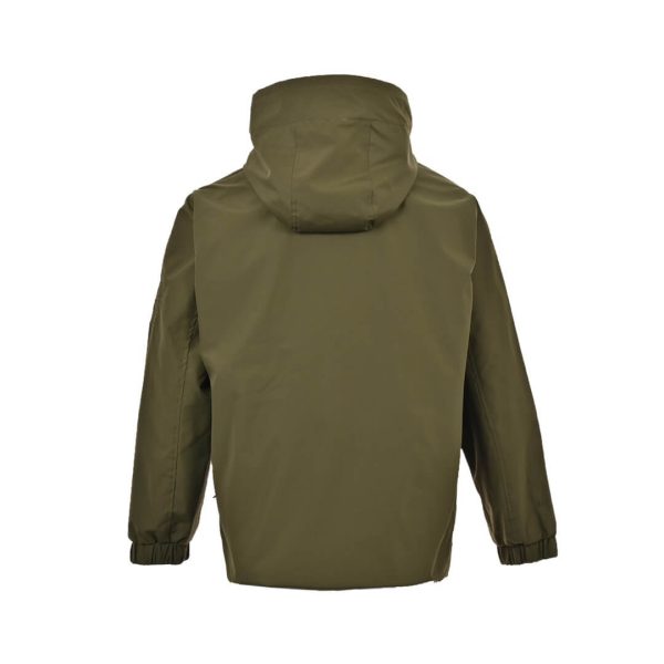 Stone Island Arm Embroidered Compass Windbreaker Jacket- Green