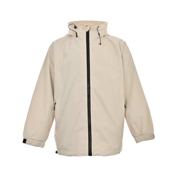 Stone Island Arm Embroidered Compass Windbreaker Jacket- Warm Grey