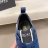 BOSS Velocity Men's Blue Leather Sneaker