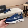 BOSS Velocity Men's Blue Leather Sneaker