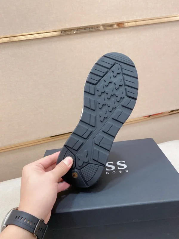 BOSS Velocity Men's Blue Leather Sneaker