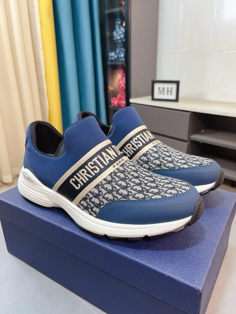 Dior D-Wander Men's Deep Blue Sneakers