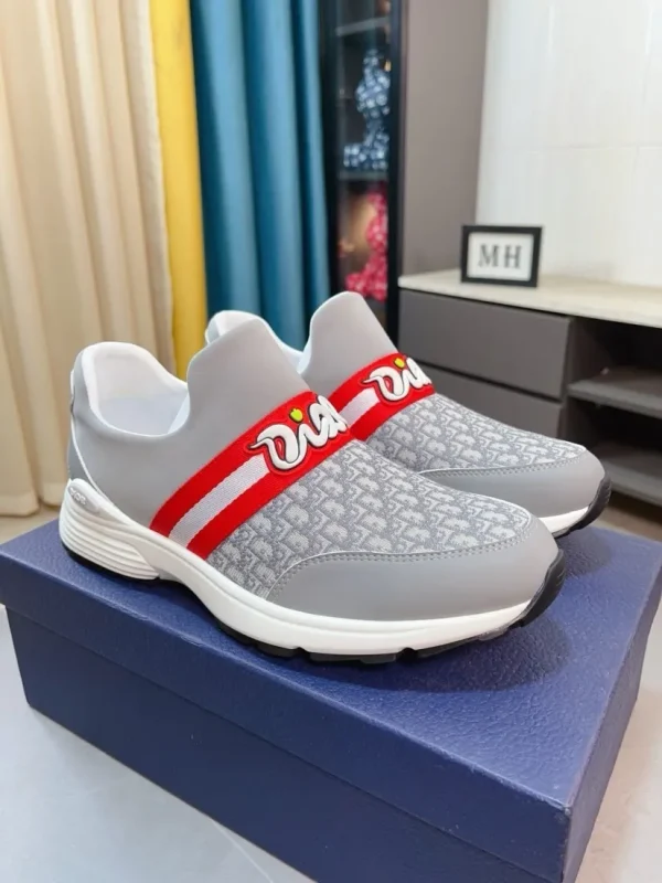 Dior D-Wander Men's Grey Mesh Sneaker