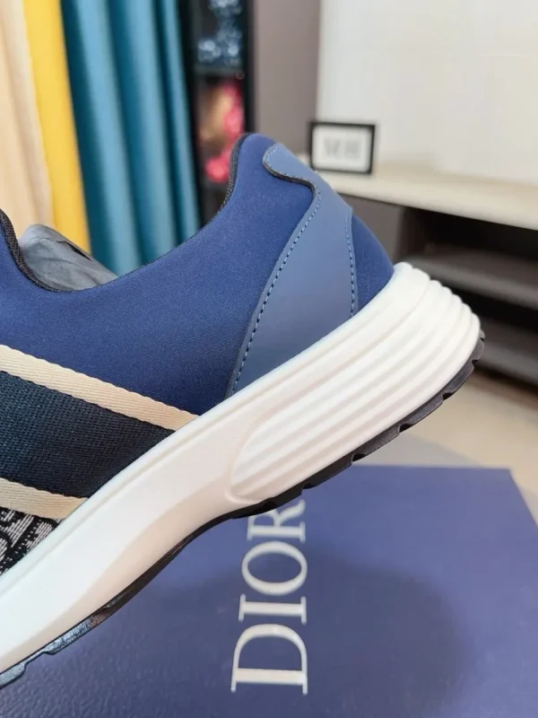 Dior D-Wander Men's Sneaker in Deep Blue Oblique