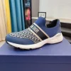Dior D-Wander Men's Sneaker in Deep Blue Oblique