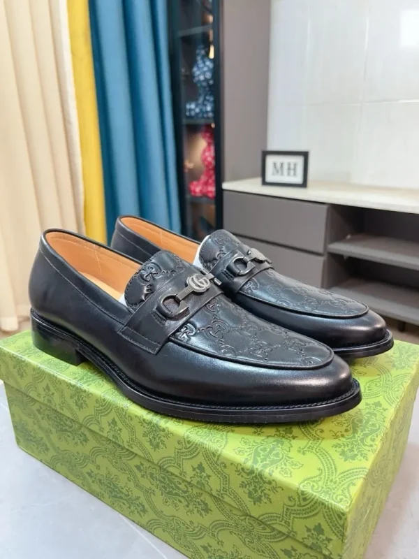 Gucci Horsebit Men's Black Leather Loafer - Italian Craft