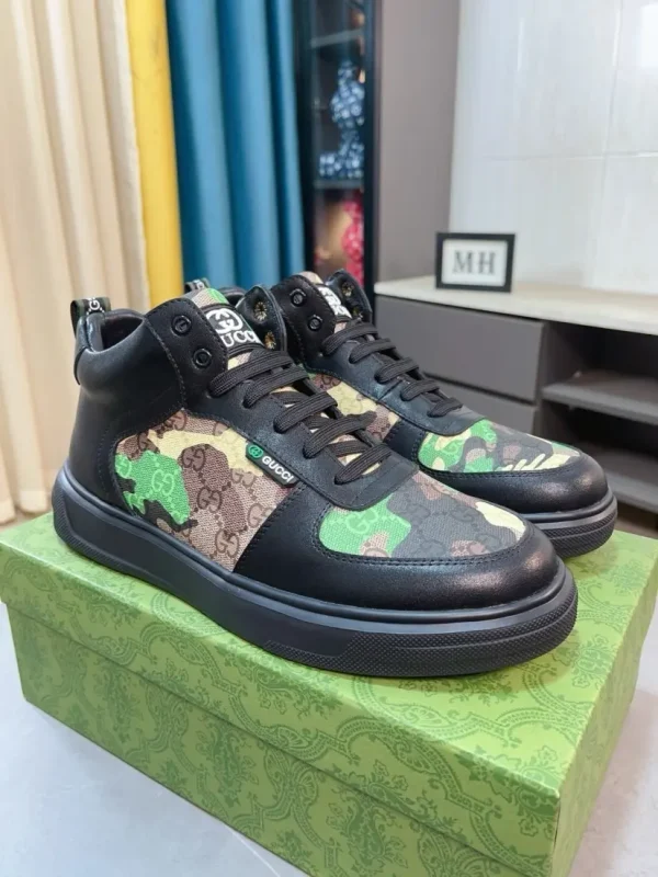 Gucci Mateo Camo Men's Leather Sneaker - Premium Camo Design
