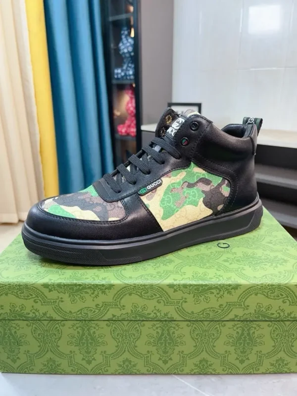 Gucci Mateo Camo Men's Leather Sneaker - Premium Camo Design