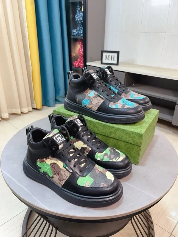 Gucci Mateo Camo Men's Leather Sneaker - Premium Camo Design