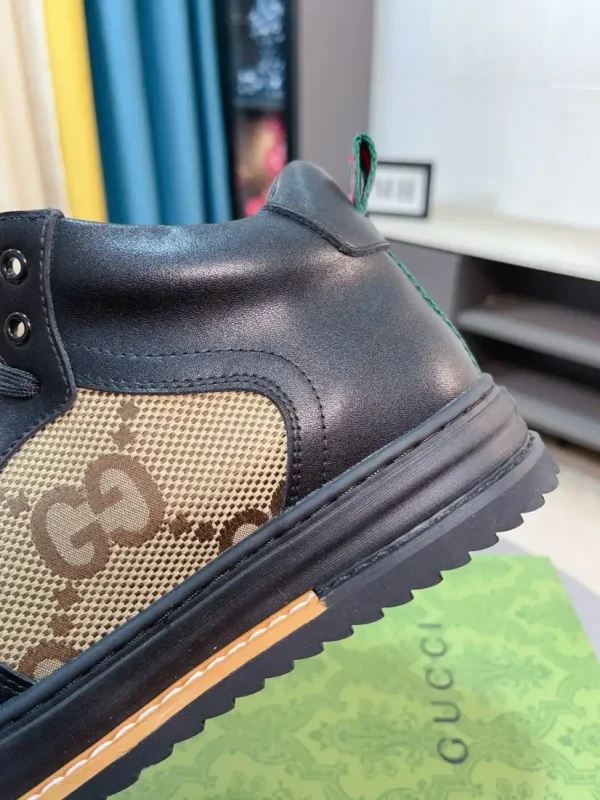 Gucci Men's Black Leather Sneaker - Italian Cowhide