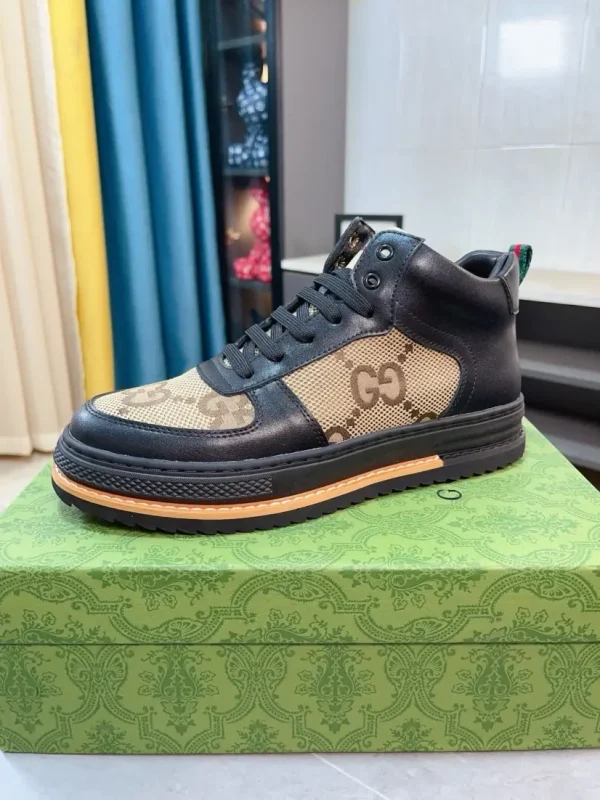 Gucci Men's Black Leather Sneaker - Italian Cowhide