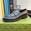 Gucci Men's Black Leather Loafer - Italian Cowhide
