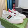 gucci-mens-white-leather-sneaker-italian-cowhide-side-view-3 Gucci Men's White Leather Sneaker - Italian Cowhide