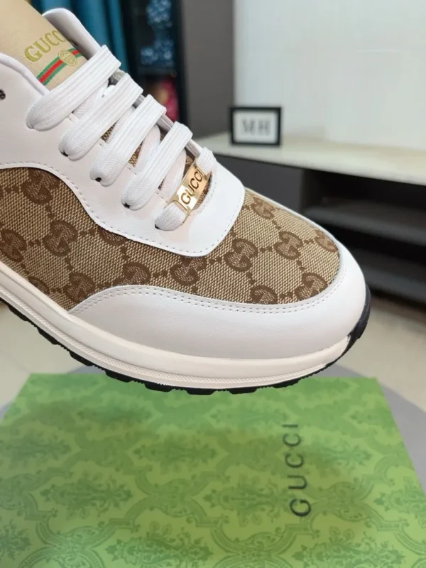Gucci Re-Web Men's Beige Leather Sneaker