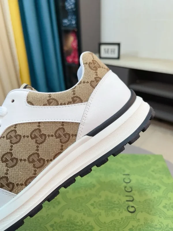 Gucci Re-Web Men's Beige Leather Sneaker