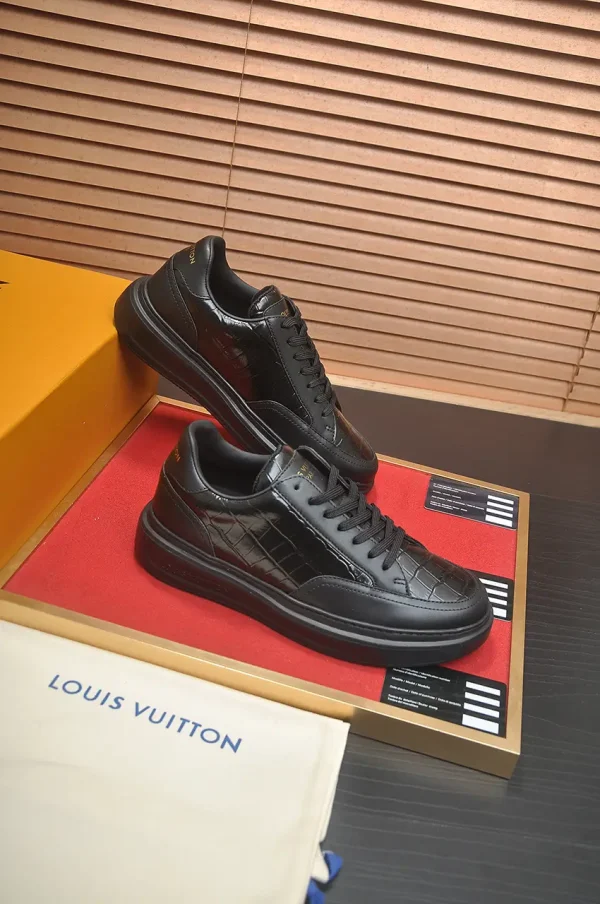Louis Vuitton Beverly Hills Black Leather Sneaker