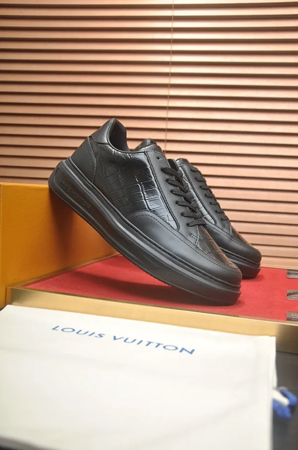 Louis Vuitton Beverly Hills Black Leather Sneaker