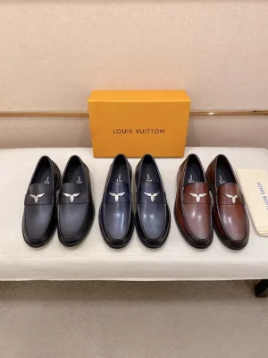 Louis Vuitton Major Loafer Men's Black Leather