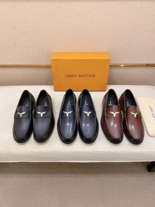 Louis Vuitton Major Loafer Men's Black Leather