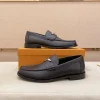 Louis Vuitton Major Loafer Men's Black Leather