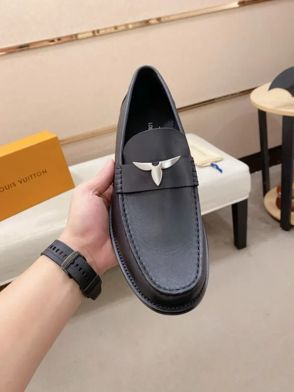 Louis Vuitton Major Loafer Men's Black Leather